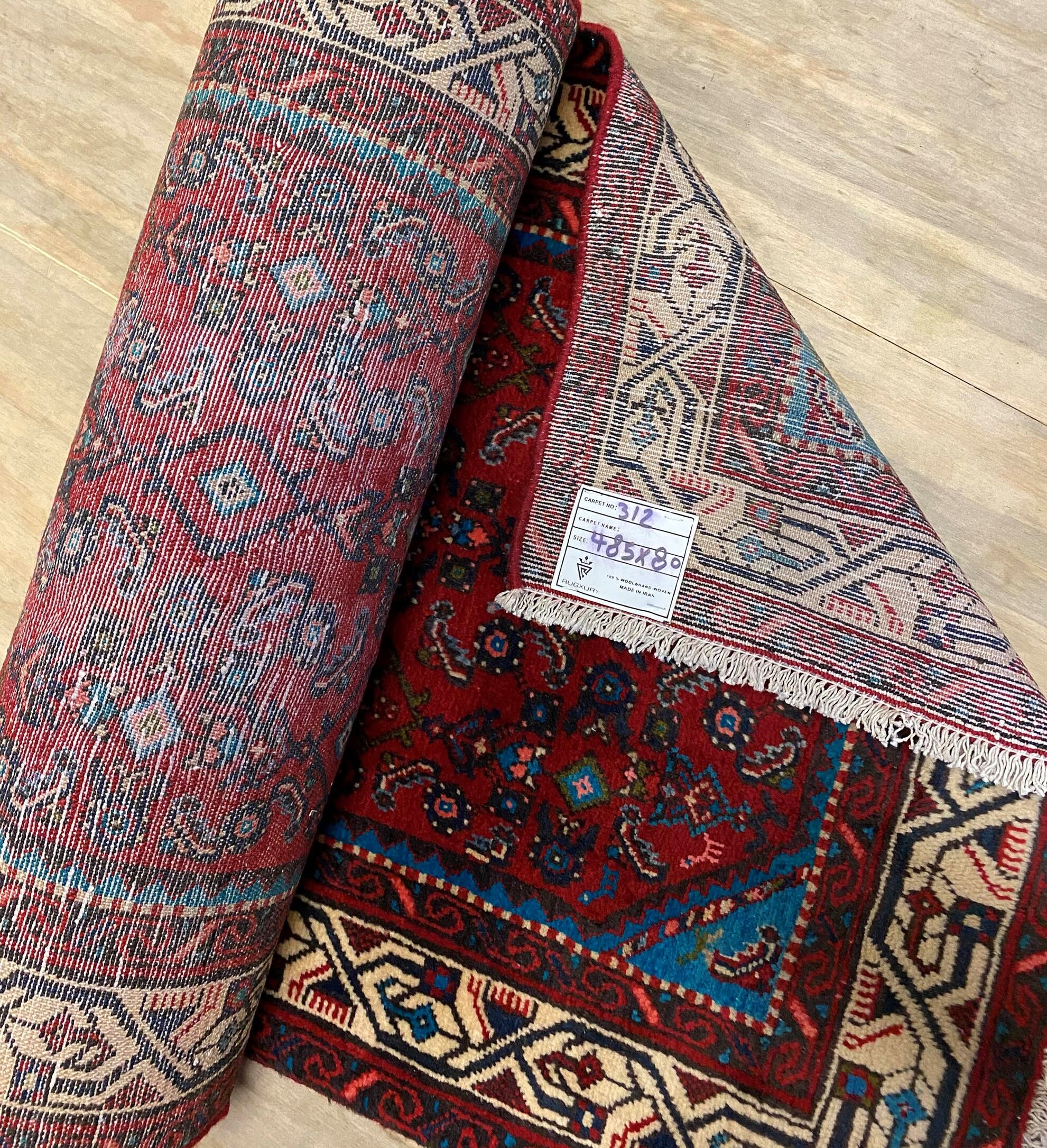 4.8 M Hamedan Persian Runner (Hosseinabad) - Image 8