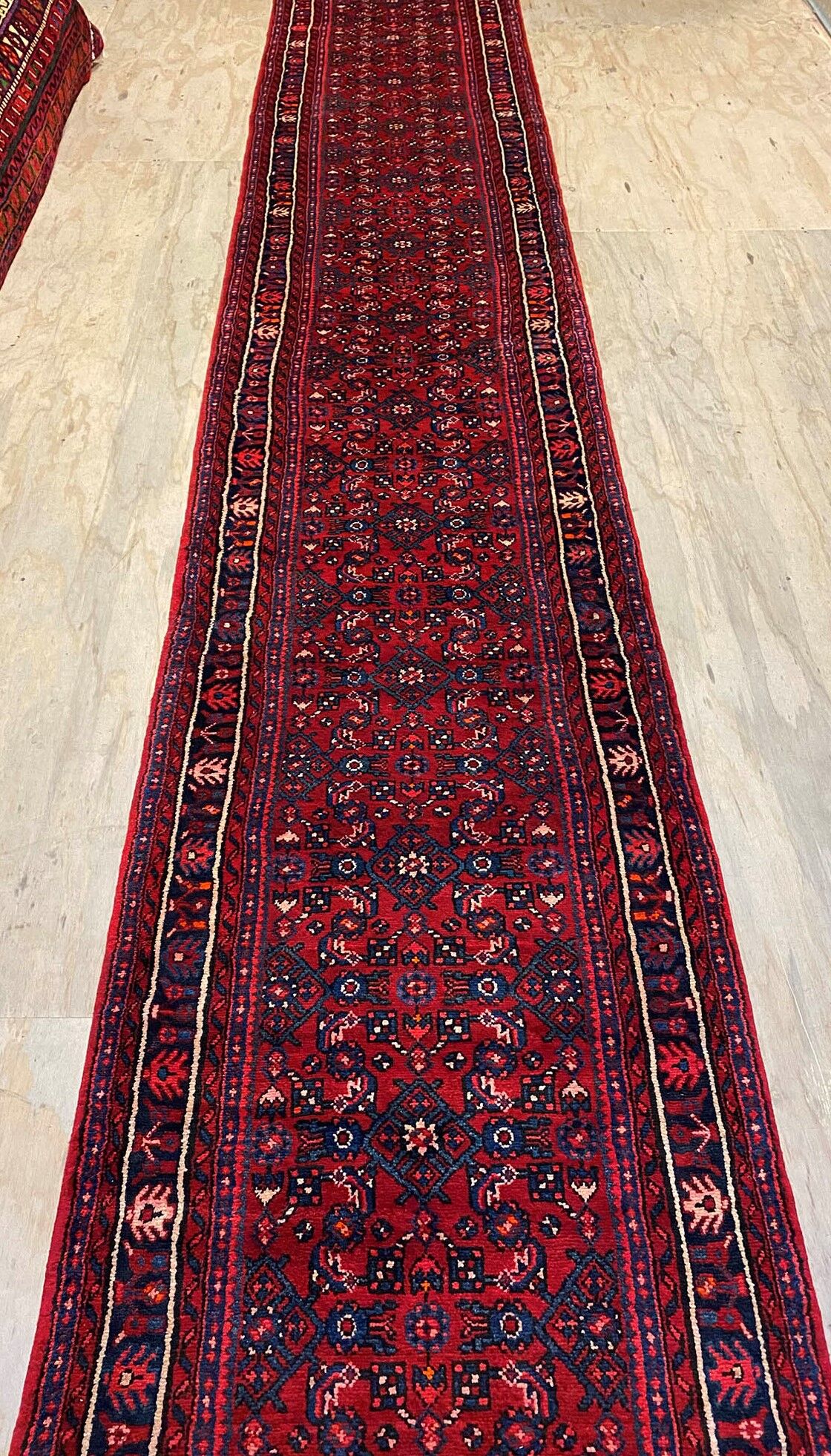 4.4 M Hamedan Persian Runner (Hosseinabad) - Image 7