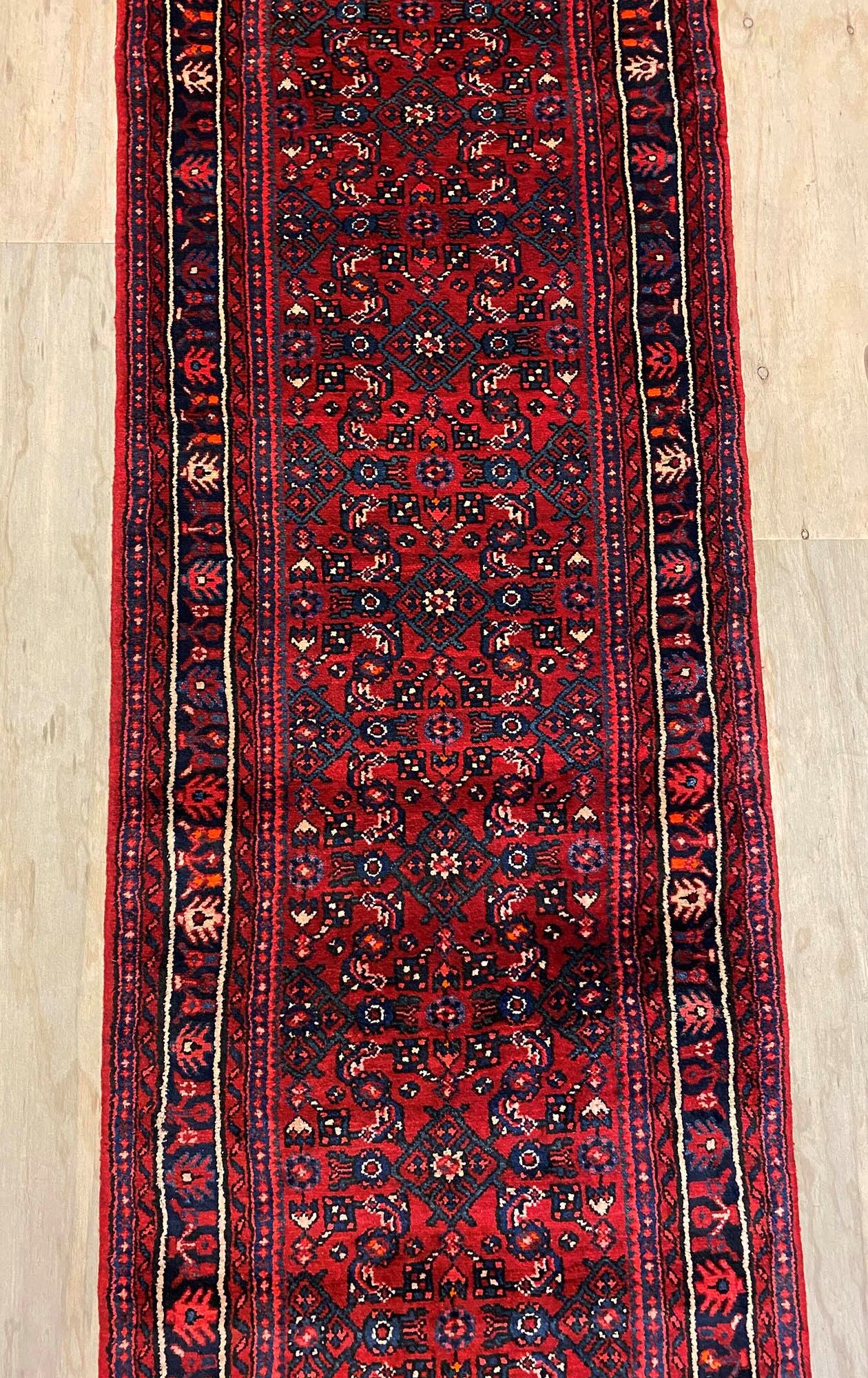 4.4 M Hamedan Persian Runner (Hosseinabad) - Image 9