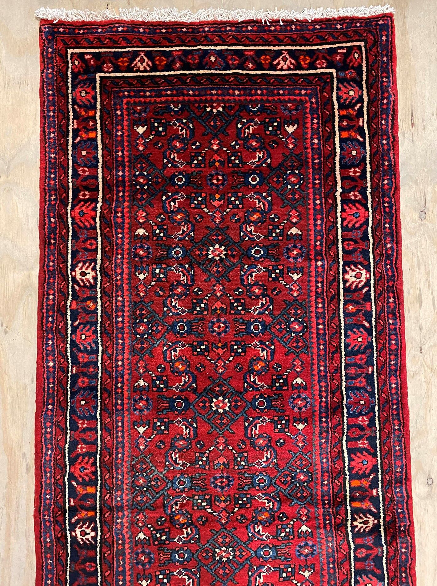 4.4 M Hamedan Persian Runner (Hosseinabad) - Image 3