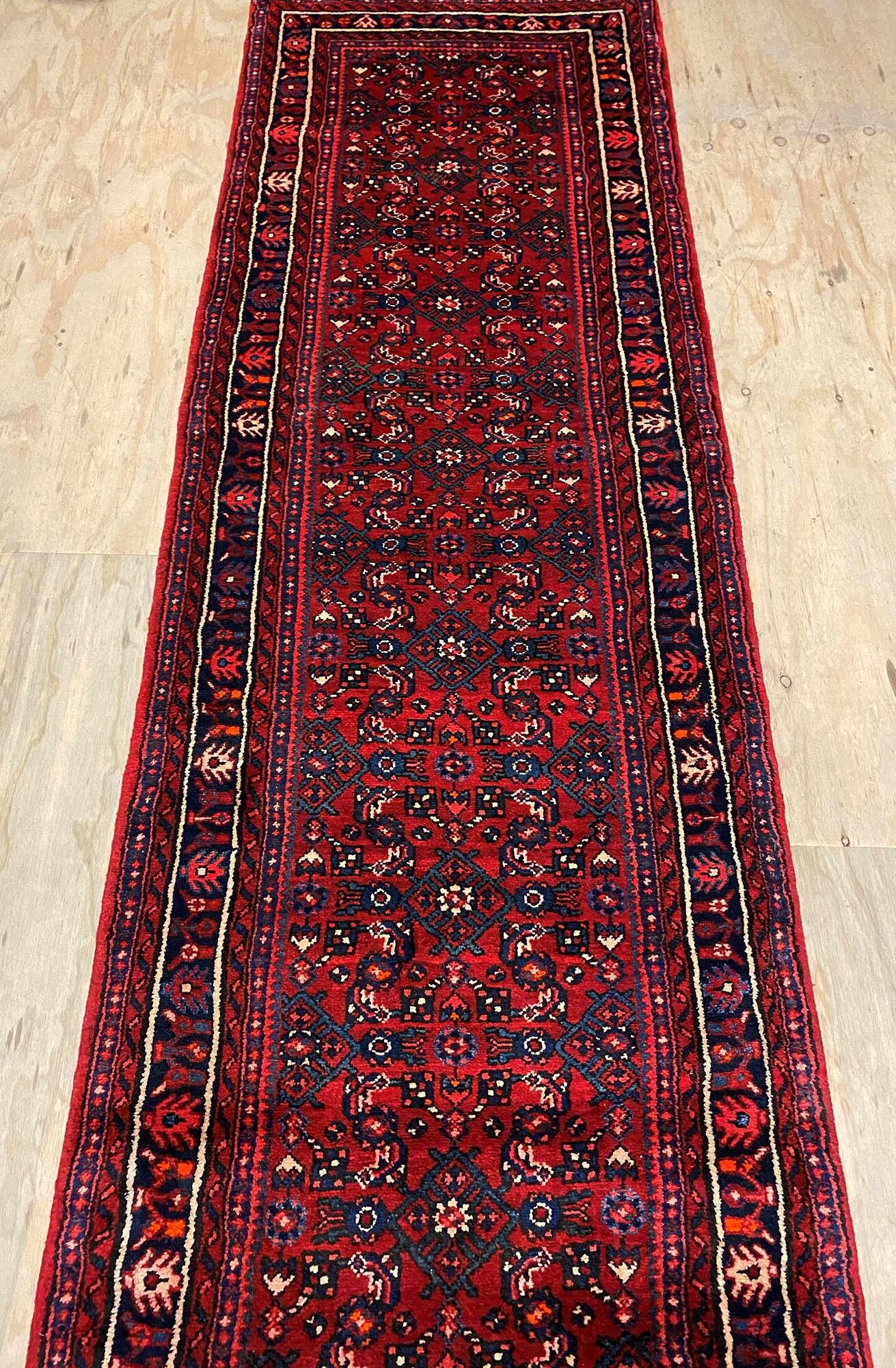 4.4 M Hamedan Persian Runner (Hosseinabad) - Image 4
