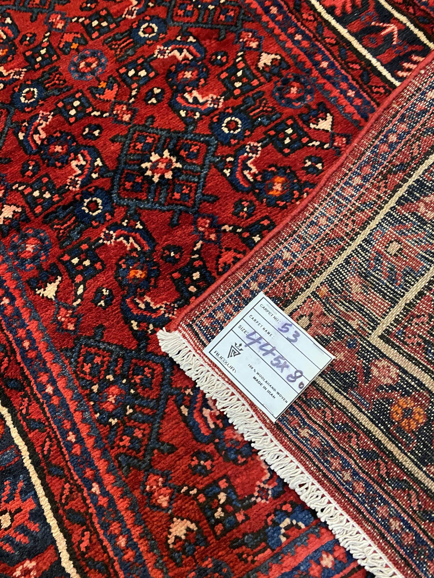 4.4 M Hamedan Persian Runner (Hosseinabad) - Image 6