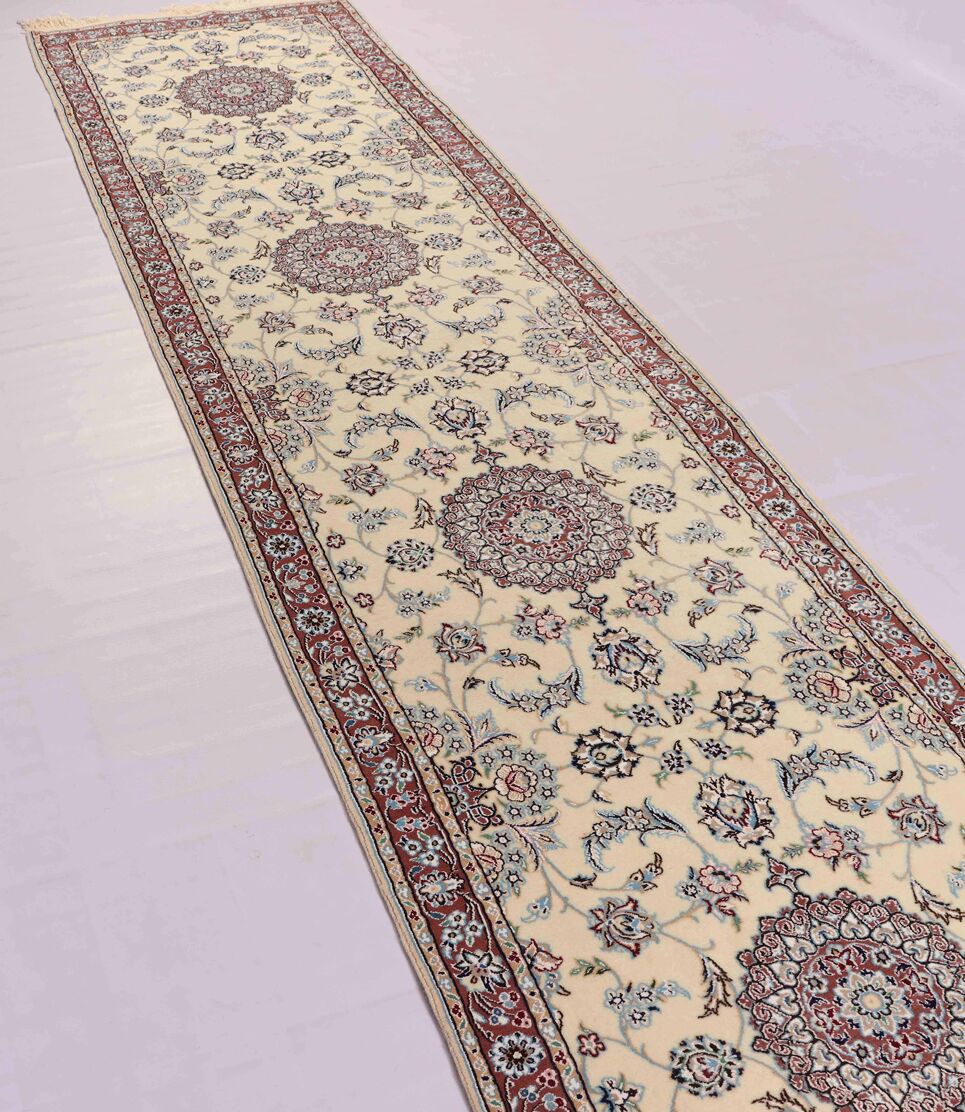 4m Persian Original Nain Hall Runner (6La) - Image 4