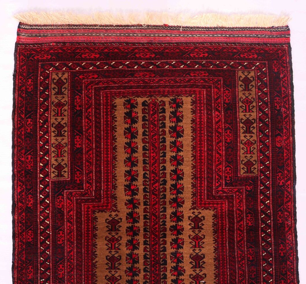 Antique Prayer Rug (Balouchi) 60years Old - Image 5
