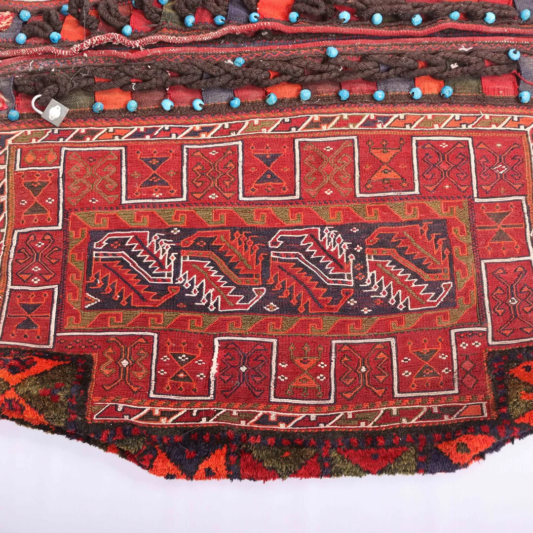 Antique Persian Balouchi Saddle Bag - Image 10