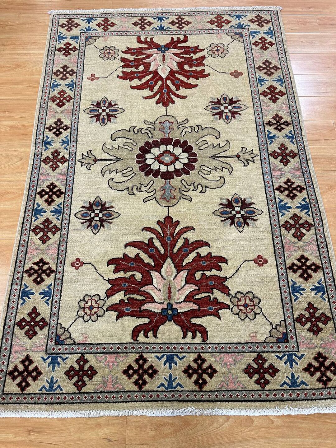 1.8x1.2M Afghan Kazak Rug - Image 9