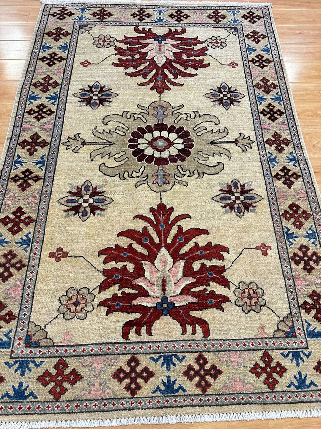 1.8x1.2M Afghan Kazak Rug - Image 5