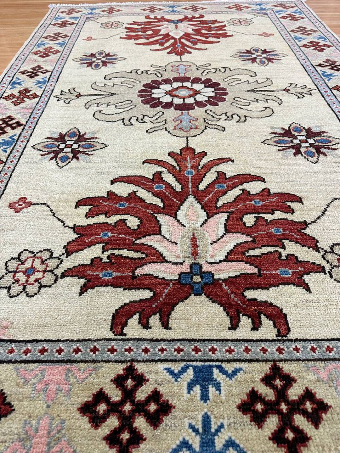 1.8x1.2M Afghan Kazak Rug - Image 6