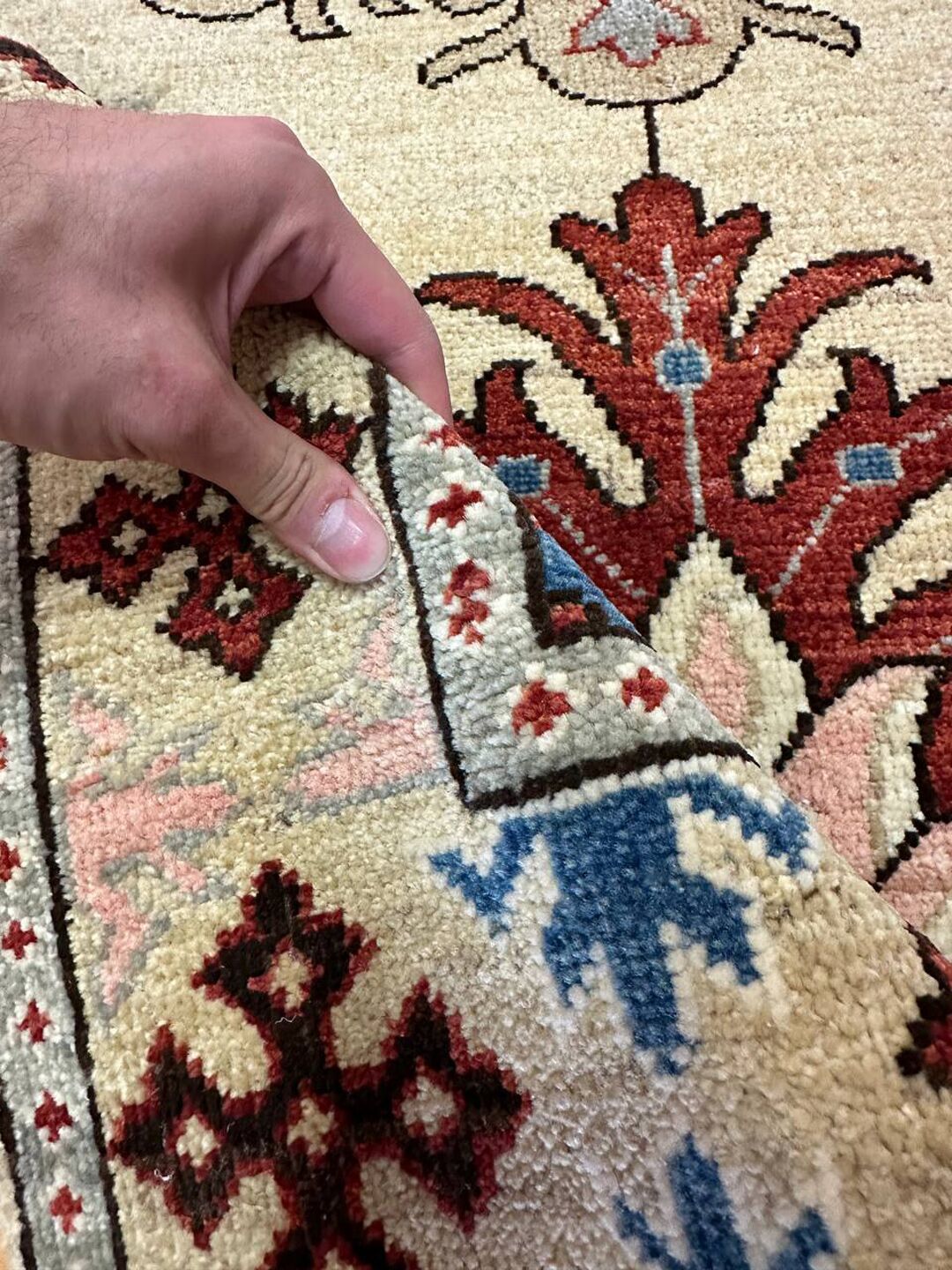 1.8x1.2M Afghan Kazak Rug - Image 7