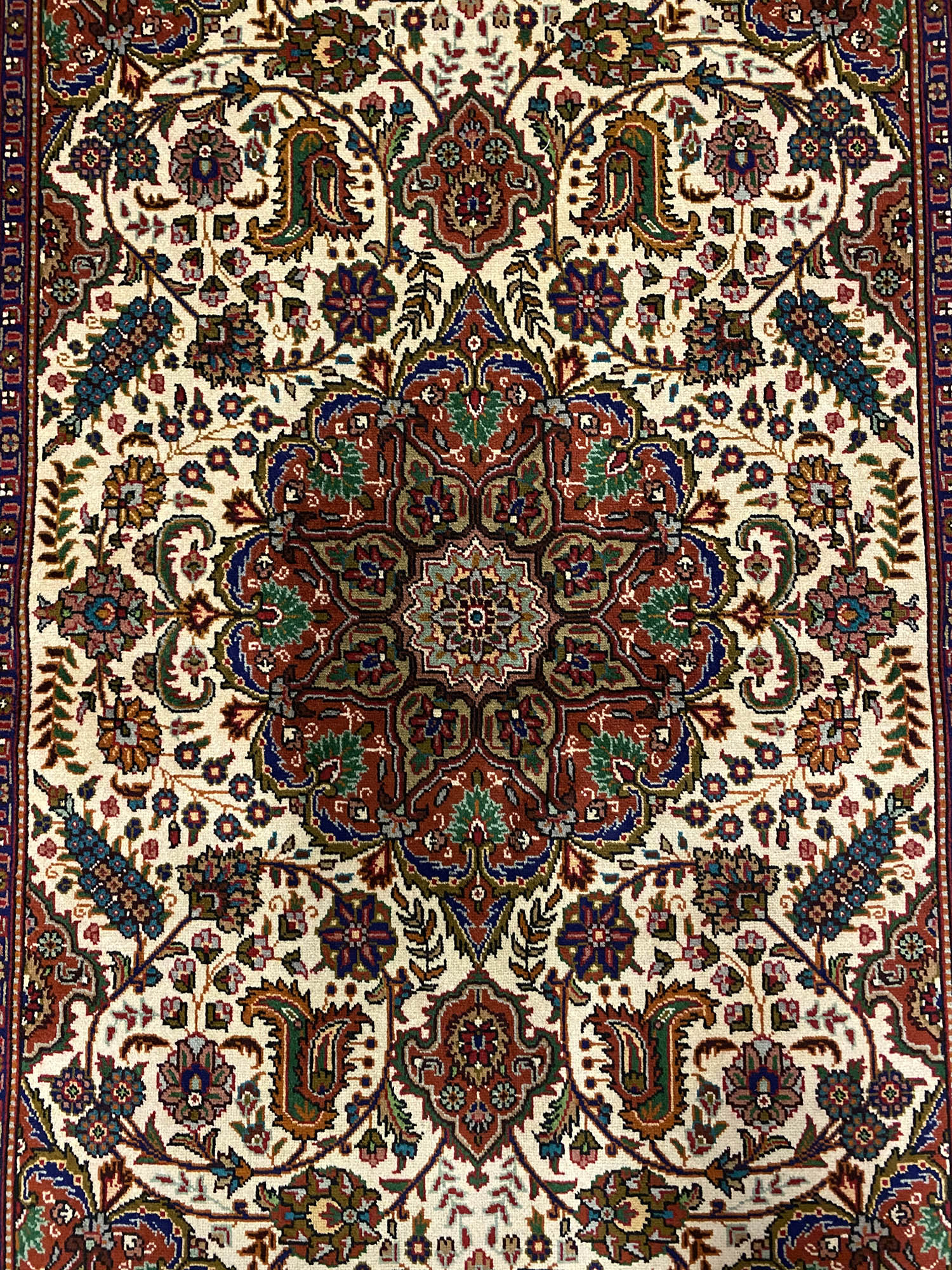 1.5x1M Vintage Tabriz Persian Rug - Image 6