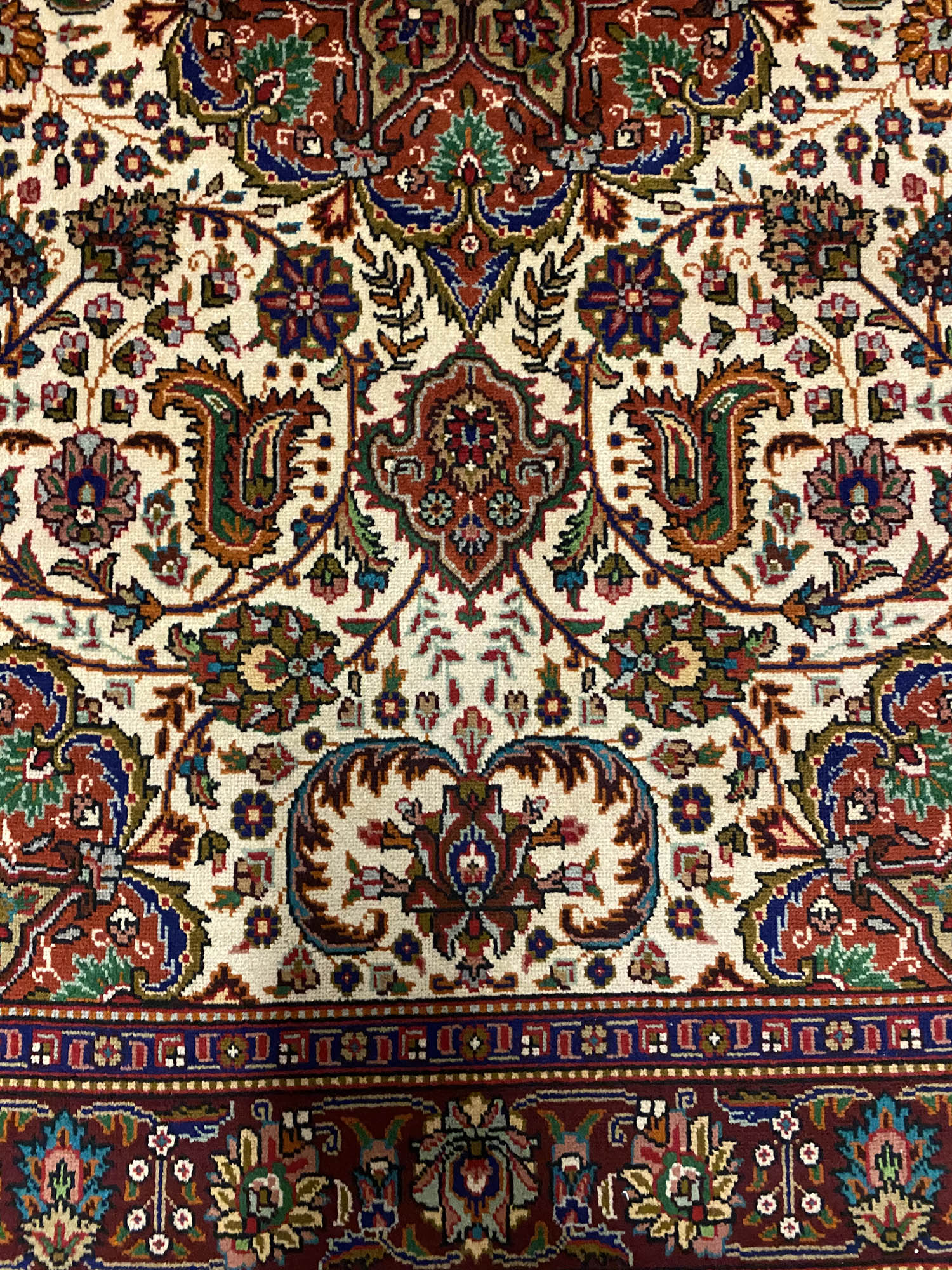 1.5x1M Vintage Tabriz Persian Rug - Image 7