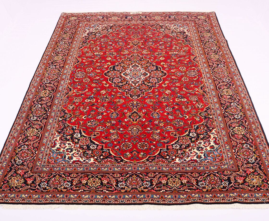 3.2x2.2M Signed Traditional Persian Kashan Rug - Image 5