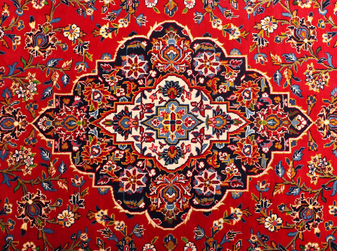 3.2x2.2M Signed Traditional Persian Kashan Rug - Image 6