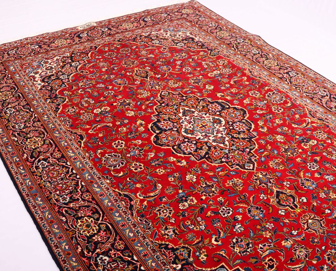 3.2x2.2M Signed Traditional Persian Kashan Rug - Image 7