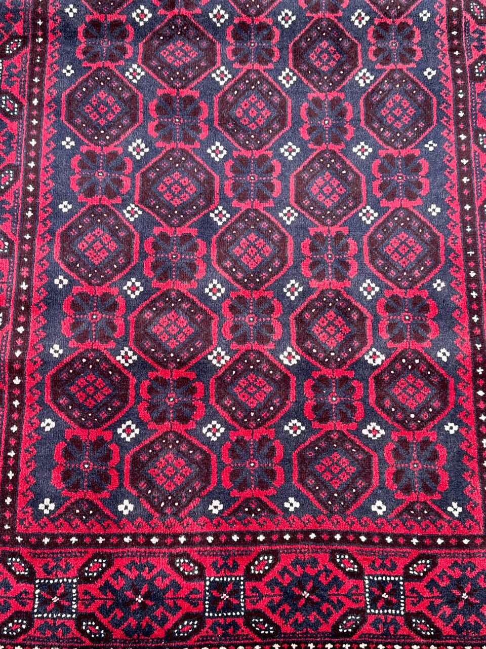 2x1M Antique Persian Balouchi Nomadic Rug (70 yrs Old) - Image 6
