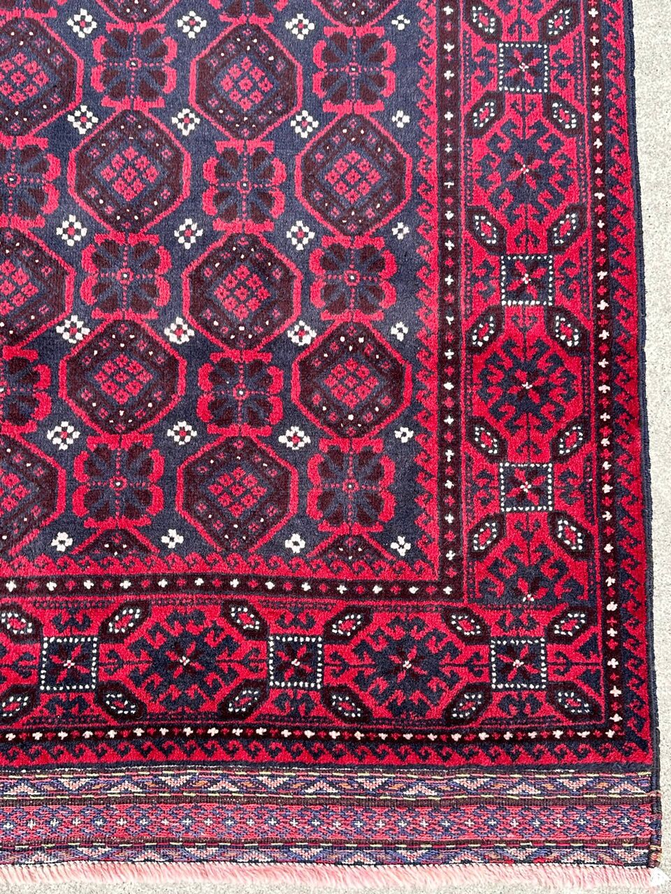 2x1M Antique Persian Balouchi Nomadic Rug (70 yrs Old) - Image 7