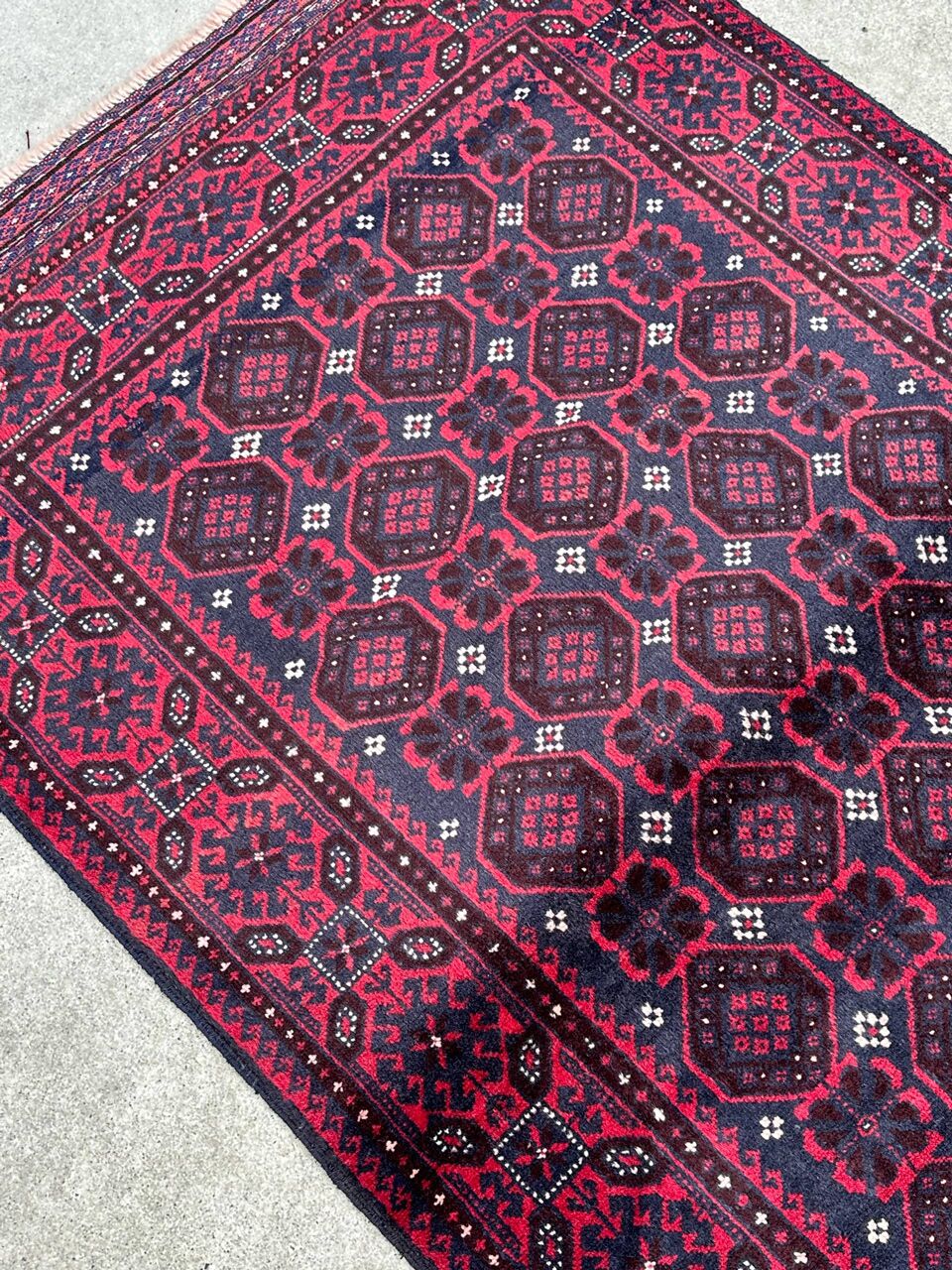 2x1M Antique Persian Balouchi Nomadic Rug (70 yrs Old) - Image 4