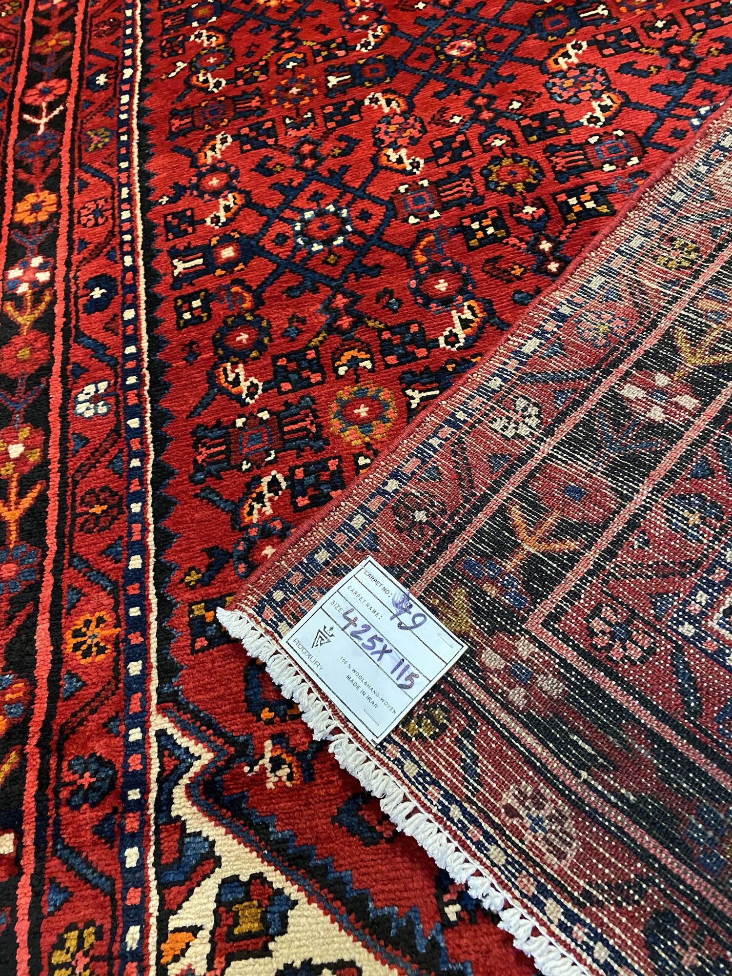 4.2M Hamedan Persian Runner (Hosseinabad) - Image 6